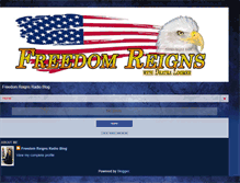 Tablet Screenshot of freedomreignsusa.blogspot.com