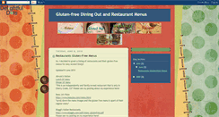 Desktop Screenshot of glutenfreediningmenus.blogspot.com