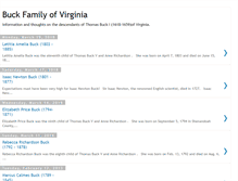 Tablet Screenshot of buckfamilyofvirginia.blogspot.com