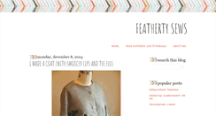 Desktop Screenshot of feathertysews.blogspot.com