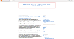 Desktop Screenshot of isaf-regionaalcommando-west.blogspot.com