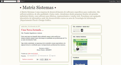 Desktop Screenshot of matrizsistemas.blogspot.com