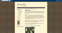 Desktop Screenshot of humanoddity.blogspot.com