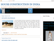 Tablet Screenshot of houseconstructionindia.blogspot.com