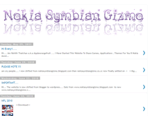 Tablet Screenshot of nokiasymbiangizmo.blogspot.com