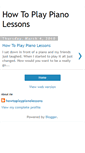 Mobile Screenshot of how-to-play-piano-lessons.blogspot.com