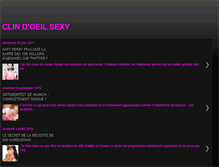 Tablet Screenshot of clindoeilsexy.blogspot.com