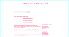 Desktop Screenshot of fashiondesignerclothes.blogspot.com