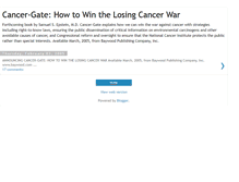 Tablet Screenshot of cancer-gate.blogspot.com