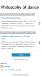 Mobile Screenshot of philosophyofdance.blogspot.com
