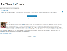Tablet Screenshot of cleanitallmom.blogspot.com