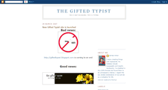 Desktop Screenshot of giftedtypist.blogspot.com