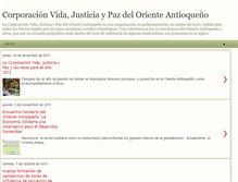 Tablet Screenshot of corporacionvidajusticiaypaz.blogspot.com