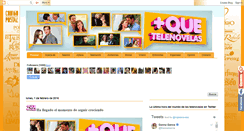 Desktop Screenshot of masquetelenovelas.blogspot.com