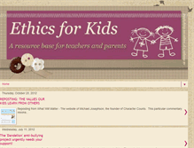 Tablet Screenshot of ethicsforkids.blogspot.com