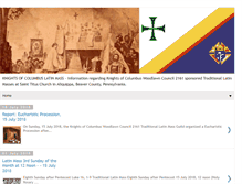 Tablet Screenshot of knightsofcolumbuslatinmass.blogspot.com