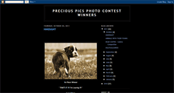 Desktop Screenshot of preciouspicsphotocontest.blogspot.com