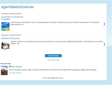 Tablet Screenshot of agendasexclusivas.blogspot.com