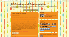 Desktop Screenshot of cookingandcontemplation.blogspot.com