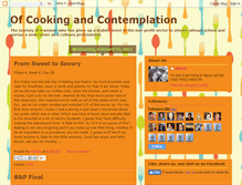 Tablet Screenshot of cookingandcontemplation.blogspot.com