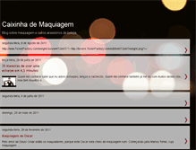 Tablet Screenshot of caixademaquiagem.blogspot.com