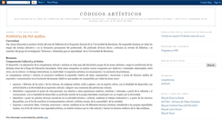 Desktop Screenshot of codigosartisticos.blogspot.com