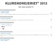 Tablet Screenshot of klurendrejeriet.blogspot.com