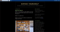 Desktop Screenshot of exposeyourshelf.blogspot.com