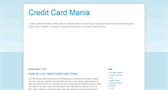 Desktop Screenshot of creditcardmania.blogspot.com