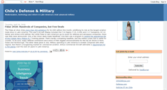 Desktop Screenshot of chiledefense.blogspot.com