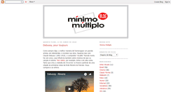 Desktop Screenshot of minimomultiplo.blogspot.com