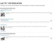 Tablet Screenshot of laimportanciadelasticseneducacion.blogspot.com