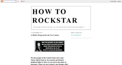 Desktop Screenshot of howtorockstar.blogspot.com