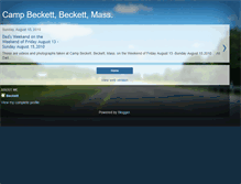 Tablet Screenshot of camp-beckett.blogspot.com