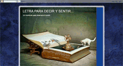 Desktop Screenshot of letraparadecirysentir.blogspot.com