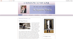 Desktop Screenshot of lynette-awindowtomysoul.blogspot.com