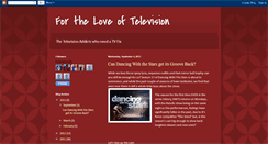 Desktop Screenshot of fortheloveoftelevision.blogspot.com