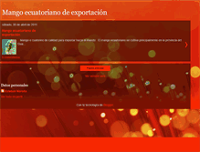 Tablet Screenshot of mangoecuatoriano.blogspot.com