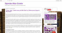 Desktop Screenshot of opiniaoalexcontin.blogspot.com