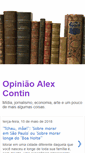 Mobile Screenshot of opiniaoalexcontin.blogspot.com