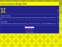 Tablet Screenshot of easternkansasbeagleclub.blogspot.com
