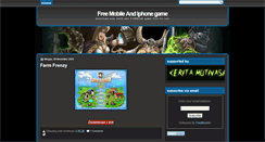 Desktop Screenshot of free-mobile-iphone-game.blogspot.com