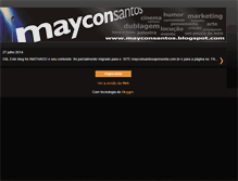 Tablet Screenshot of mayconsantos.blogspot.com