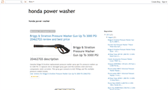 Desktop Screenshot of hondapowerwasher.blogspot.com