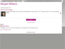 Tablet Screenshot of morganmariewilliams.blogspot.com