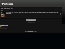 Tablet Screenshot of hpmstudio.blogspot.com