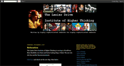 Desktop Screenshot of instituteofhigherthinking.blogspot.com