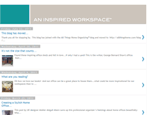 Tablet Screenshot of aninspiredworkspace.blogspot.com