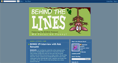 Desktop Screenshot of behindthelinespodcast.blogspot.com