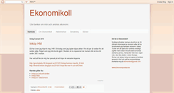 Desktop Screenshot of ekonomikoll.blogspot.com